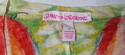 Leoma Love Grove Asymmetrical Hem Top Women's M Geometric colorful - Picture 3 of 5