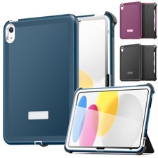 For iPad 10th Gen/iPad A16 Case Heavy Duty Shockproof Rugged Stand Full Cover
