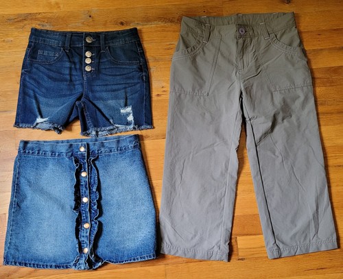 Lot of 15 Girls Jeans Bottoms Sz 10 12 Betsy Johnson North Face Levis School - Picture 10 of 13