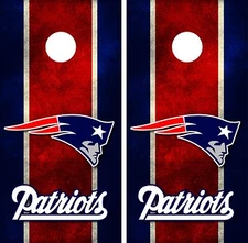 New England Patriots Cornhole Board Decal Wrap Wraps