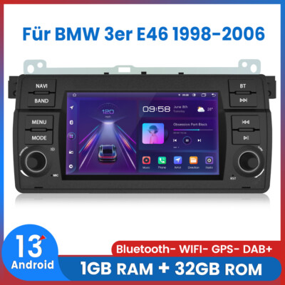 Für BMW E46 3er 318 320 325 M3 Autoradio Android 13 GPS Navi RDS BT FM DAB+ 32GB