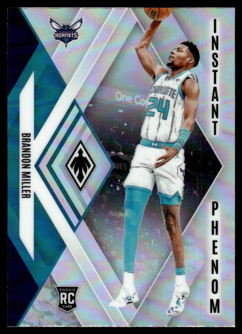 2023-24 Phoenix Instant Phenom Silver Prizm Brandon Miller Rookie Charlotte