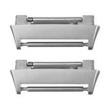 StrapsCo 1 Pair of Stainless Steel Watch Band Strap Adapters for Fitbit Ionic