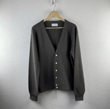 Vintage l 90s L Mens Christian Dior Logo Embroidery Cuff Sleeve Cardigan Sweater