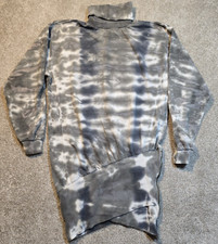 Young Fabulous & Broke Tie Dye Sweatshirt Dress Turtleneck Zipper Hem Women's S