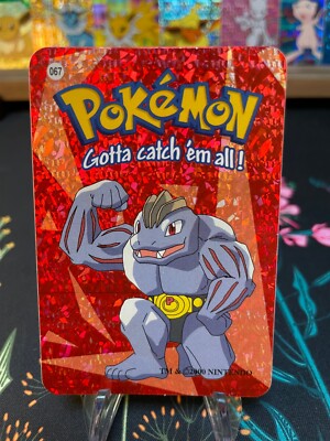 Machoke #67 - Vintage Vending Machine Prism Sticker 2000 - Pokemon Card