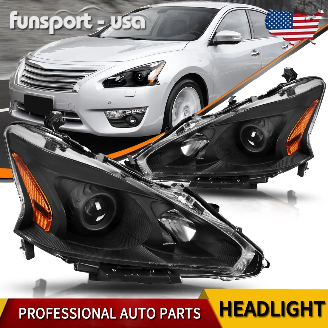 Nissan altima sale custom headlights