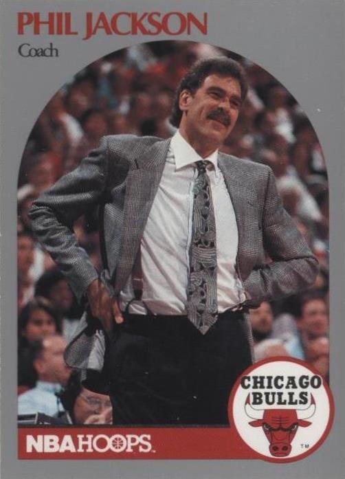 1990-91 NBA Hoops - Phil Jackson #308 - 1 of 2