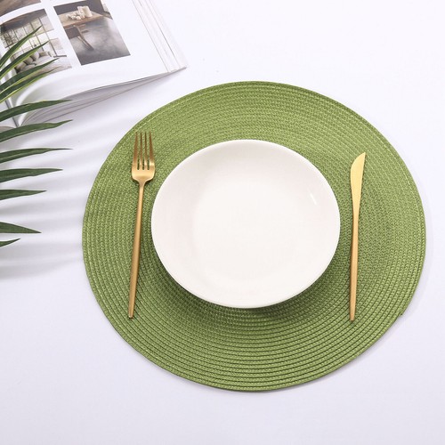 4/6PCS 38cm Round Insulation PP Non-Slip Table Mat Kitchen Placemats - Bild 14 von 15