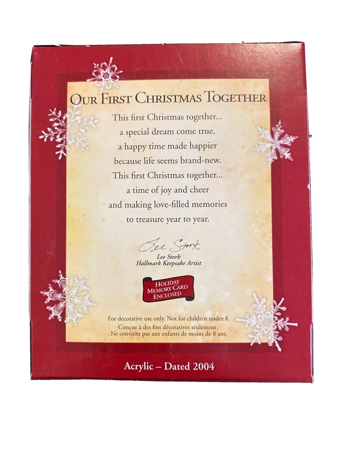 2004 Hallmark Keepsake Ornament Our First 1st Christmas Together ...
