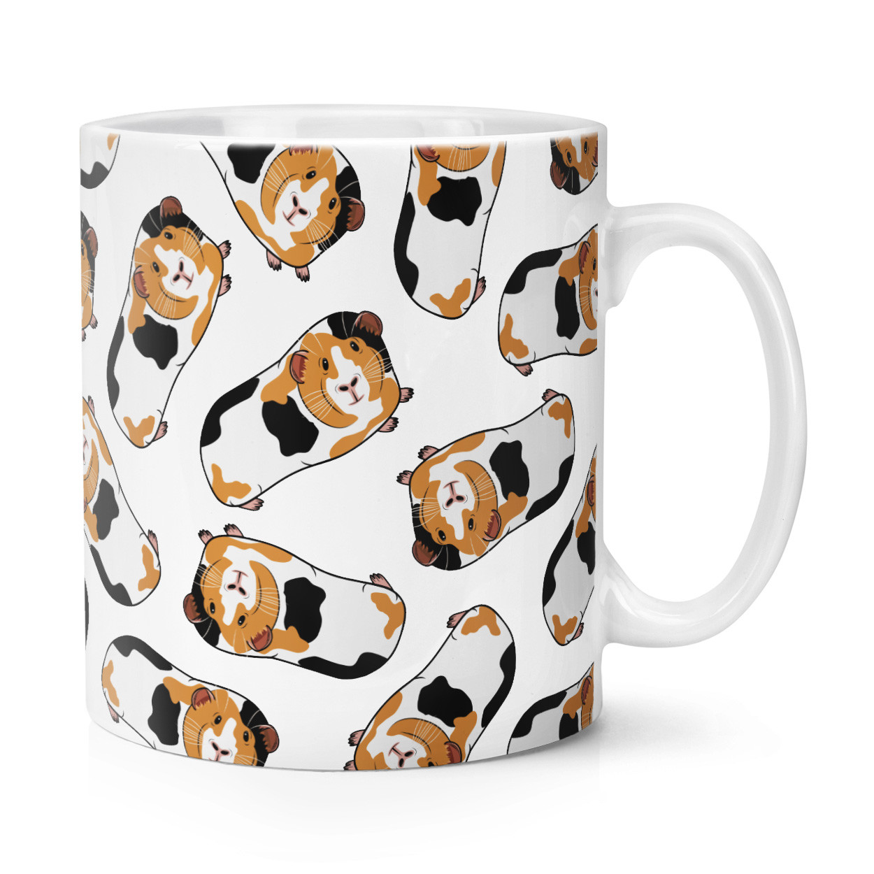 Guinea Pig Pattern 10oz Mug Cup - Funny Animal Pet Crazy Guinea Pig Lady Man