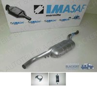 Imasaf ESD Auspuff Endtopf + Anbauteile für Fiat 127 1.0 1977-1986