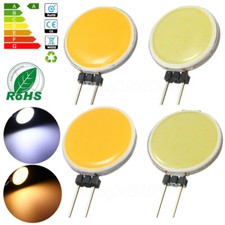 G4 Led Chip Cob Light 5w 10w 15w 20w Dc 12v Headlight Round Lamp Coolwarm White