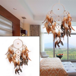 Handmade-Dream-Catcher-With-Feathers-Car-Wall-Hanging-Decoration-Ornament-Gift-Q
