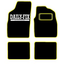 CAR FLOOR MATS FOR FIAT PANDA 2003 TO 2012 ALL WEATHER TAILORED BLACK CARPET