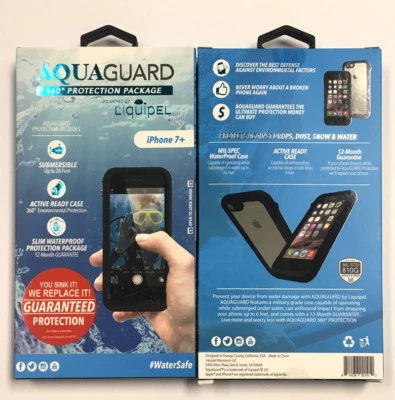 iPhone 7+ / 8+ Case Waterproof Liquipel AquaGuard Case 360 Protection