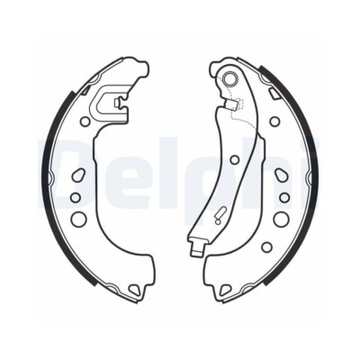 DELPHI LS2149 Bremsbackensatz für AUDI SEAT SKODA VW, Hinterachse