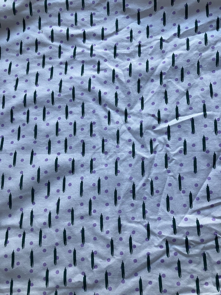 M&S White Patterned Double Duvet Cover Set&2pillowcases Cotton Rich