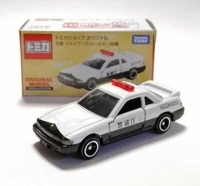 TOMICA SHOP ORIGINAL MODEL NISSAN S13 SILVIA POLICE CAR 1/59