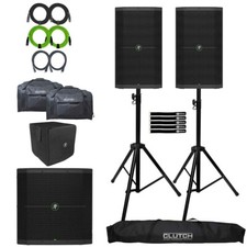 Mackie THUMP212XT 12" Enhanced DJ PA Speakers Pair w 15" Subwoofer Pack