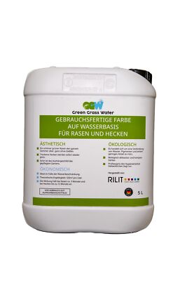 Rilit Greengrass Water Rasenfarbe witterungsbeständig wasserfest Rasenfarbstoff