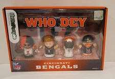 Fisher Price Little People NFL Cincinnati Bengals Who Dey Collector NIB