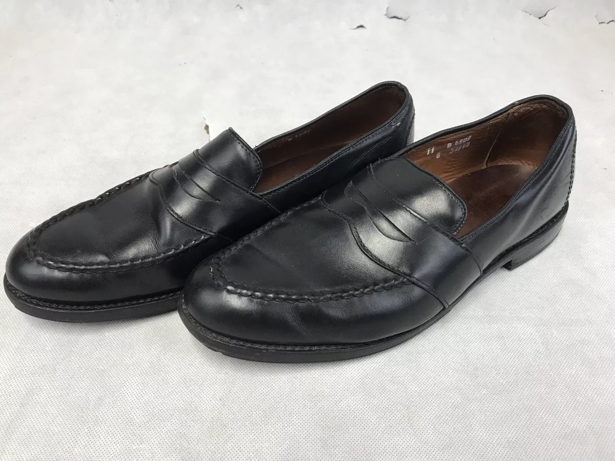 Allen Edmonds Randolph Black Leather Penny Loafers Mens Size 11 D