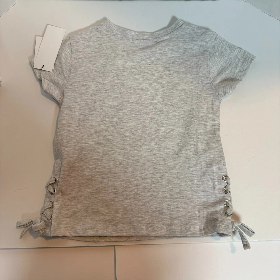 Girl's T- Shirt - DKNY - Gray - Size 5 - NEW w/TAGS - Image 3 of 4