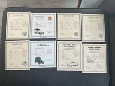 DANBURY MINT CLASSIC CARS TITLE MORE MODELS LISTED UNDER FORD (B14)