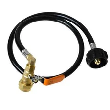 Propane Refill Adapter Hose QCC1 with ON-Off Control Valve for 1Lb To 20Lb Tank