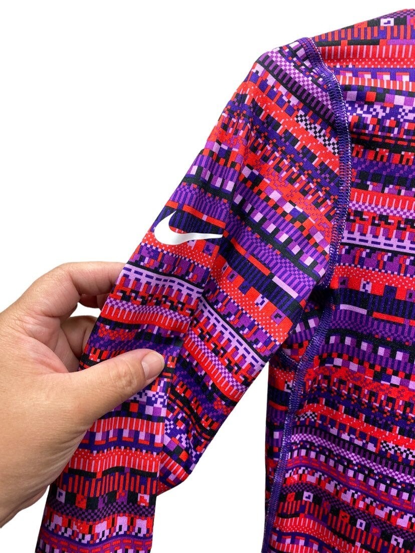 Nike Pro Hyperwarm Running Jacket Half Zip Thumb … - image 3