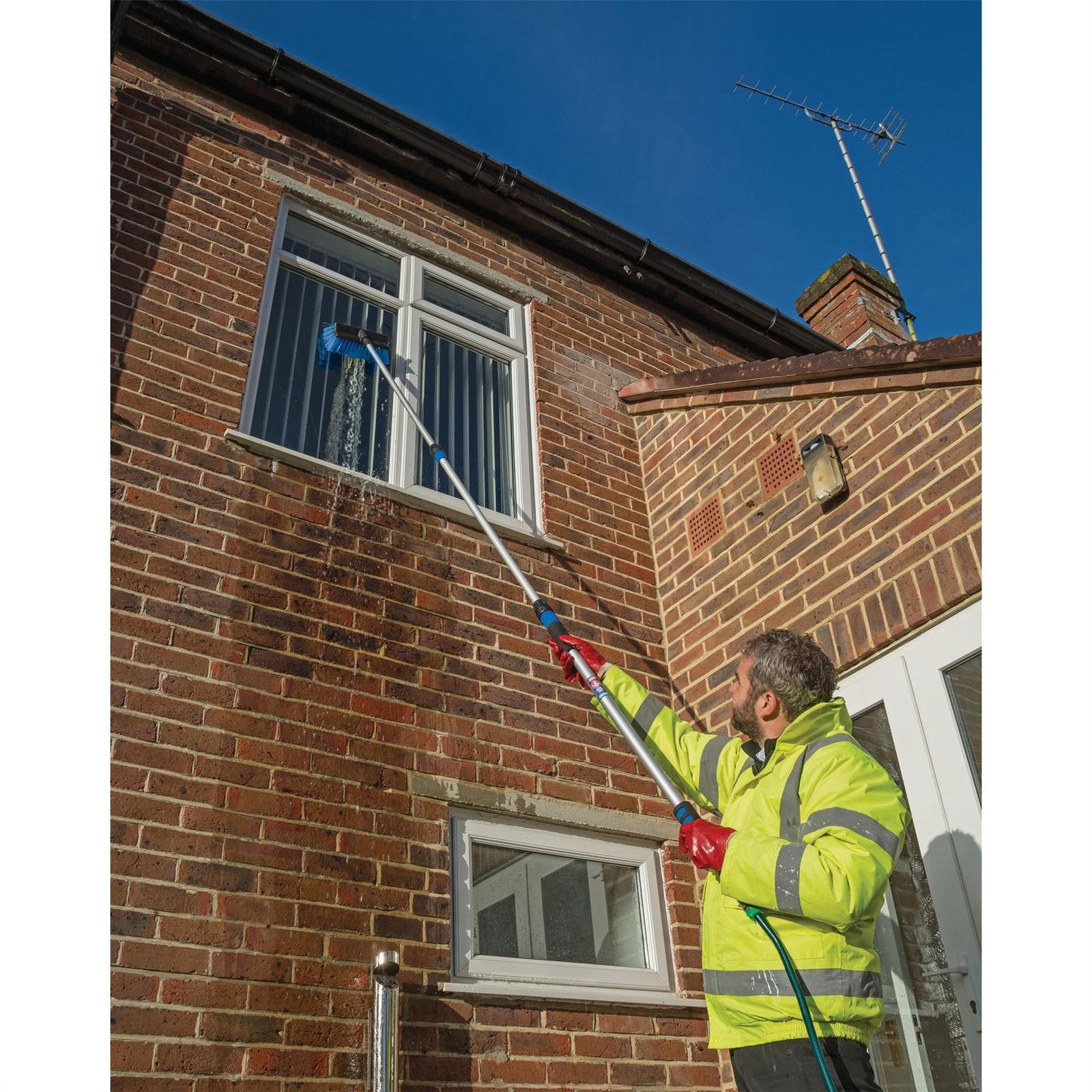 Draper 3m Telescopic Extending Water Fed Brush Car Caravan Window Cleaning 85068 eBay