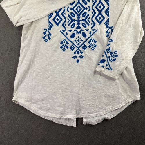 Lucky Brand Top Women Large Southwestern Boho Geometric Resort Tunic Western - Picture 7 of 11