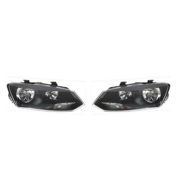 Scheinwerfer Set Links Rechts FüR VW Polo 6R 6C 6R_ Mit Stellmotor LWR-image