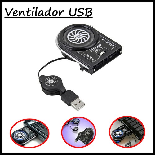 VENTILADOR USB ORDENADOR CON LED EXTRACTOR REFRIGERADOR DISIPADOR | eBay