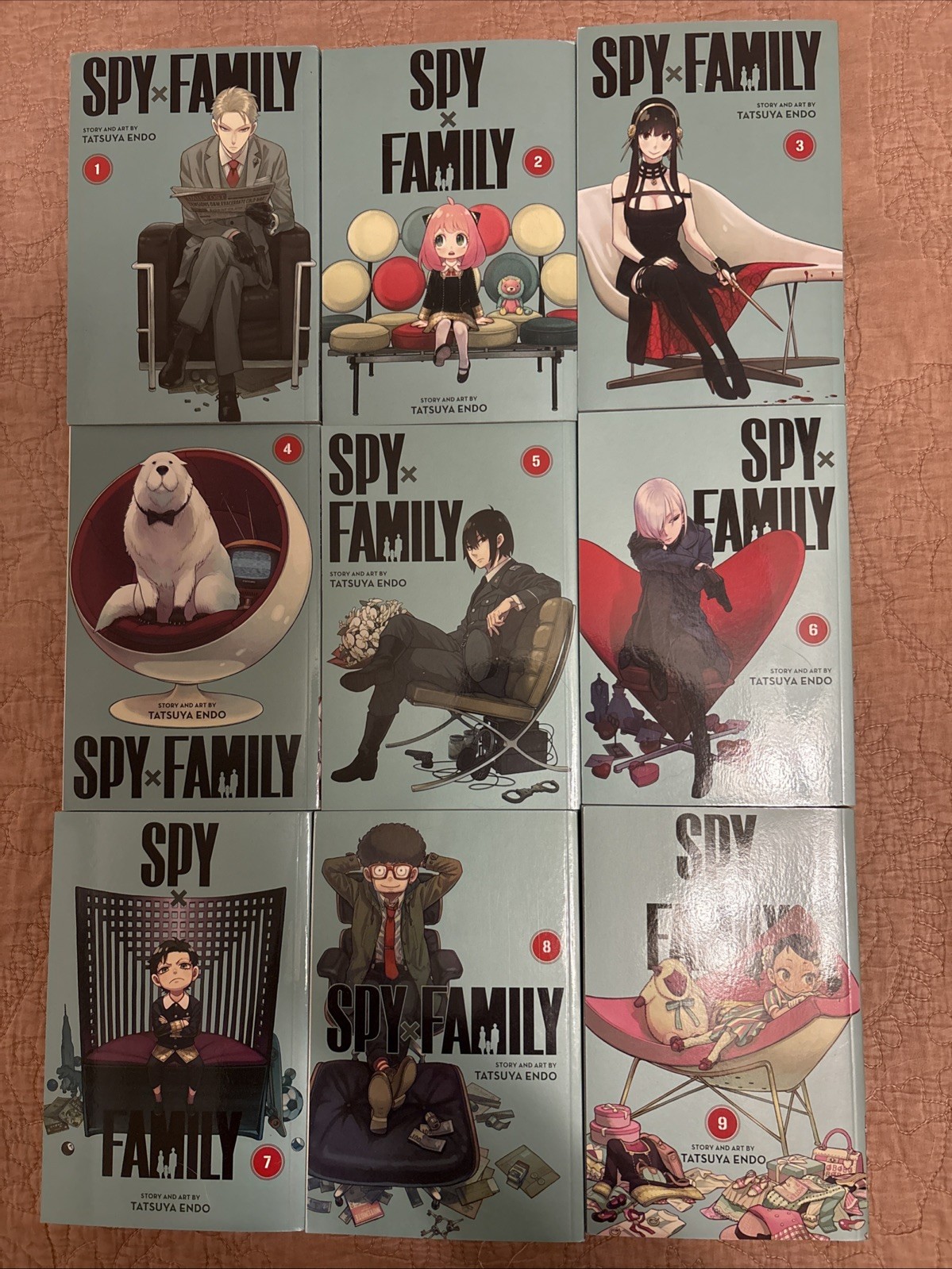 SpyxFamily Manga Vol. 1-9 Inglés