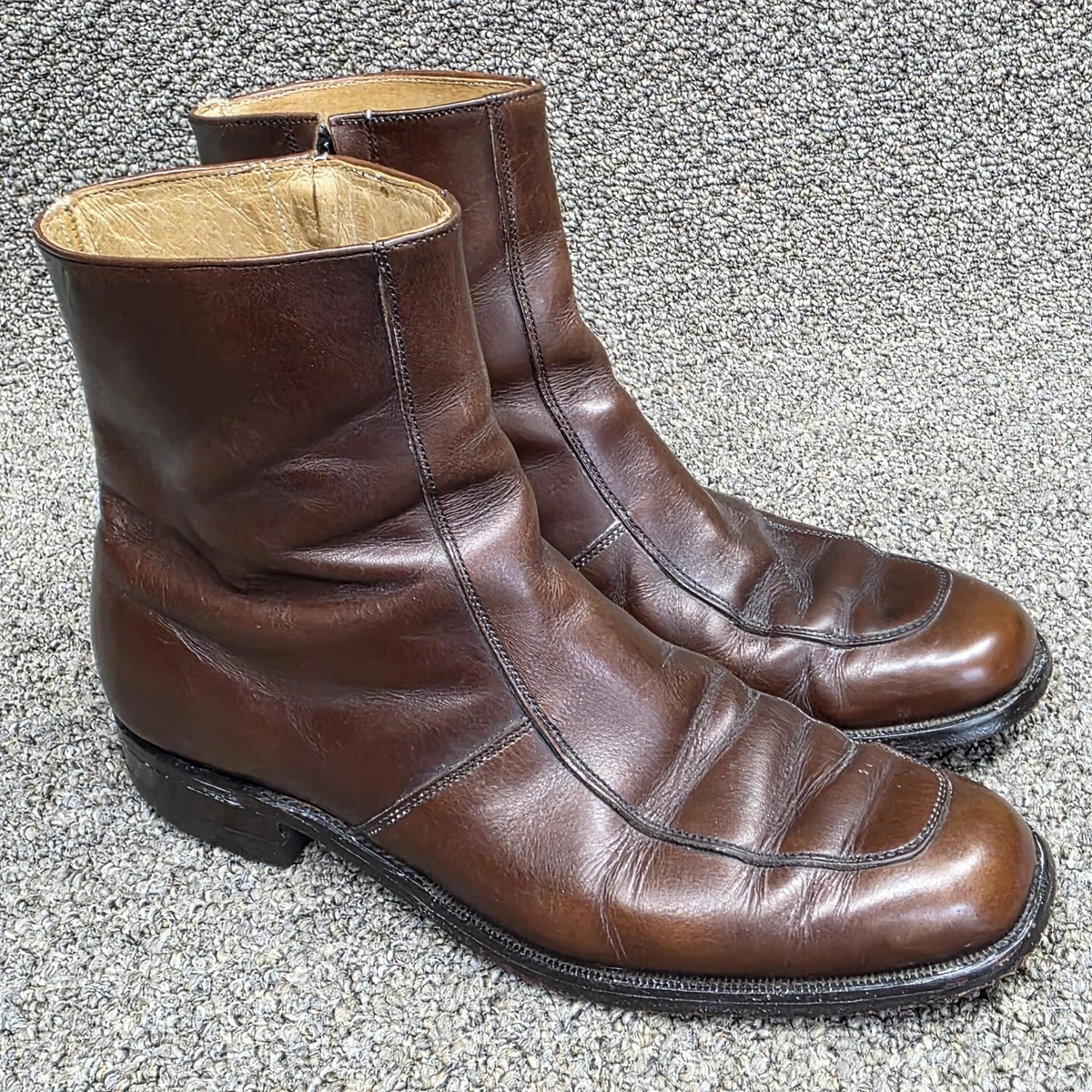 Maison Martin Margiela Brown Zip Boots for Men for sale | eBay display picture 1