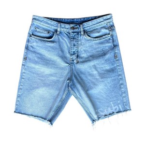 Ksubi Wolf Short Denim Short Spell Out Front  Blue Size 32 Streetwear Distressed