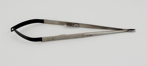 Pilling 354967 Micro Surgery Holder Flat Handle & Lock Straight 13 x 1.4mm TC 8" - Picture 2 of 4