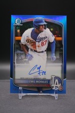 2025 Bowman Chrome | Emil Morales | Prospect Blue Refractor Auto /150 | Dodgers