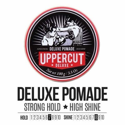 Uppercut Deluxe Deluxe Hair Pomade Strong Hold High Shine 3.5 oz