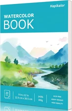 Watercolor Paper Pad, 9"X12" Water Color Paper, 140Lb/300Gsm Artist Painting Dra