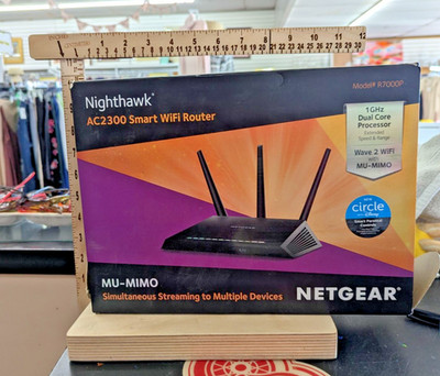 Netgear Nighthawk AC2300 Smart WiFi Router MU-MIMO Dual Core Processor Model R70