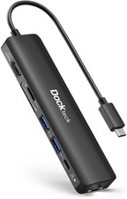 USB C Hub 4K 60Hz, Dockteck 7-in-1 USB C PD Ethernet Hub Dongle with 4K 60Hz ...
