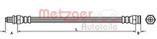 METZGER BREMSSCHLAUCH HINTEN passend für SMART CABRIO CITY-COUPE FORTWO ROADSTER