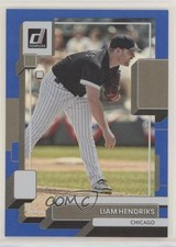 2022 Panini Donruss Holo Blue Liam Hendriks #132 4k8