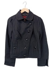 DRYKORN Wollmantel Damen Mantel Gr. DE 34 schwarz Casual-Look