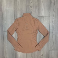 Lululemon Define Jacket Luon Brier Rose Peach Pink Size 4 LW4AWKS