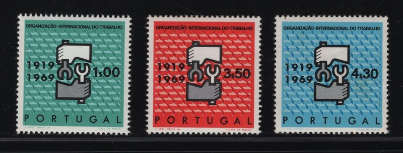 Portugal - 1969 50th Anniversary of the I.L.O./O.I.T. - Complete Set - MNH