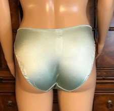 NWT Victoria's Secret M VINTAGE Y2K Satin Lace V-Front Bikini Panties MEDIUM
